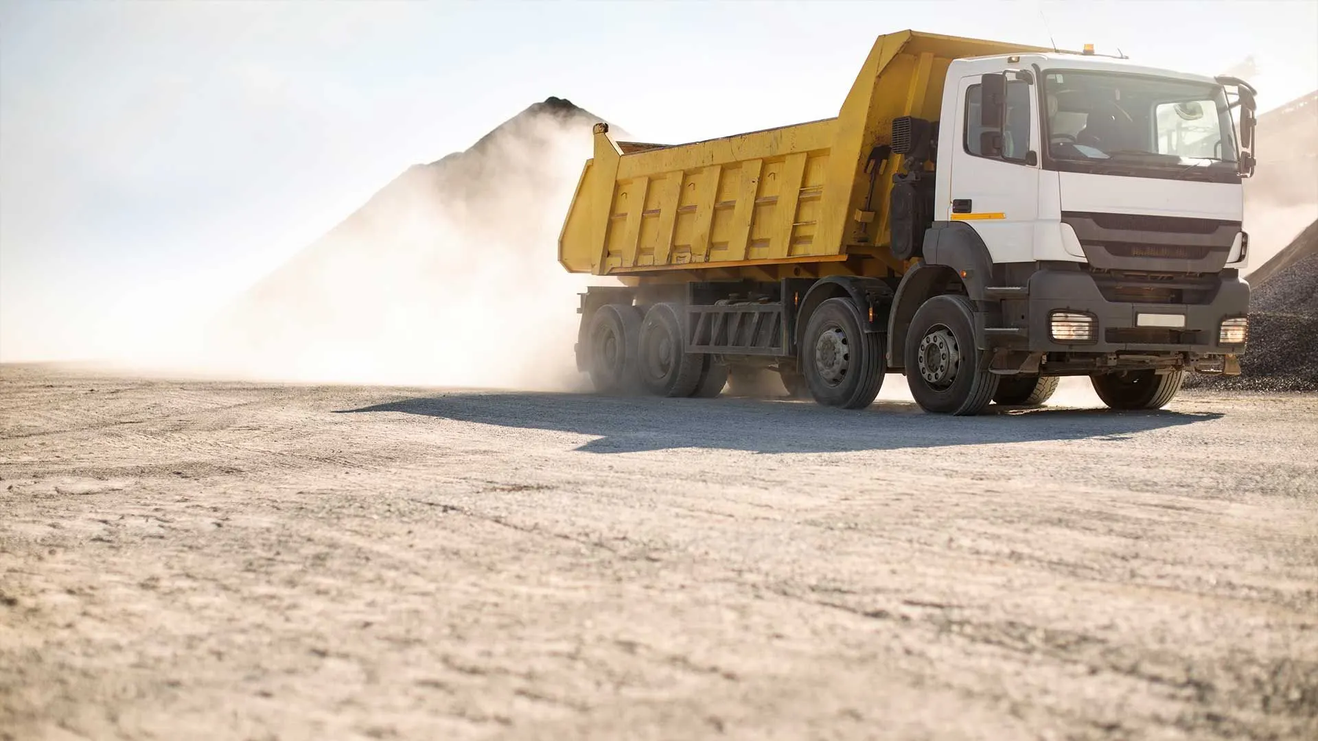 dump truck hauling